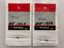 Lot of 2 Packs Radio Shack IN4733A 5.1V Zener Diodes 276-0565. New, Ships Free!