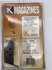 #Y33DR STEYR 1909 Magazine 25 ACP 6 Round Triple K 154M .25 AUTO CLIP Mag .25