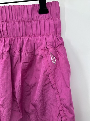 Free People Movement The Way Home Pink Running Shorts Athletic Medium Logo Q1 - Imagen 2 de 5