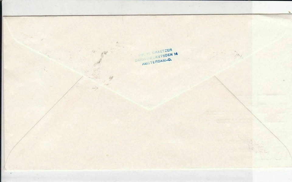 Netherlands 1967 First Day of issue Red Cross mixed stamps cover ref 21821 - Image 2 of 2