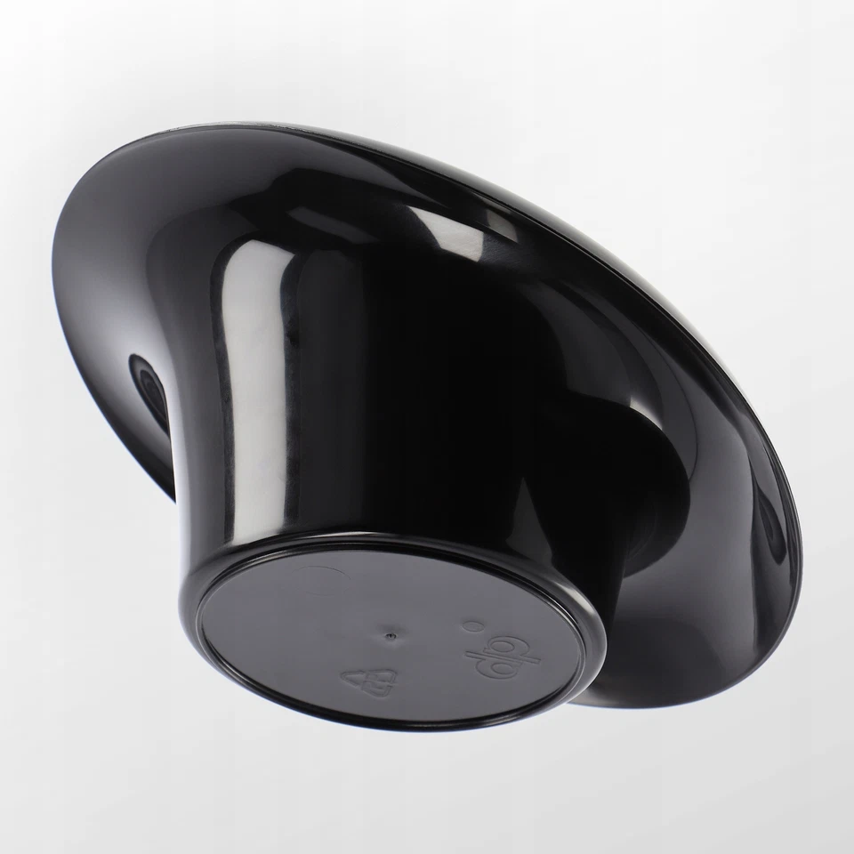 KADAX Ikebana de plástico, maceta, cuenco para flores, inclinado, 11 cm, negro - Imagen 4 de 4