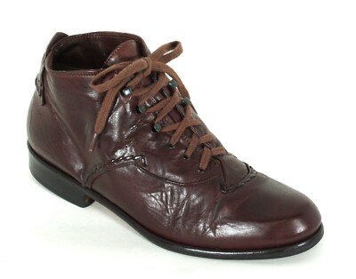 Halbschuhe Damenschuhe Vintage Blogger Leder Ankle Boots Franco Buzzato 37,5