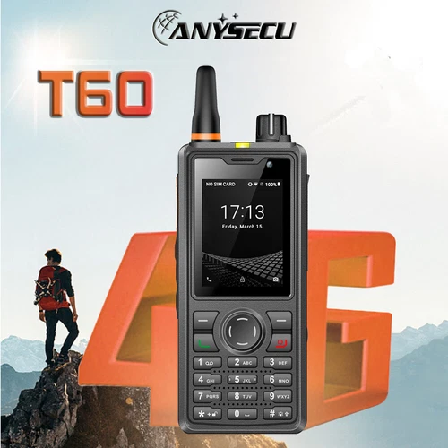 Radio de red Anyssecu T60 4G Android 8.1 radio móvil Zello REAL-PTT Echolink - Imagen 2 de 10