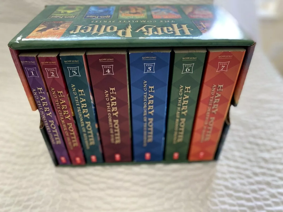 Harry Potter Book Set 1-7 Series 1st Edition Trade Scholastic Paperback