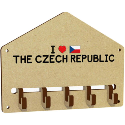 'I Love The Czech Republic' ganchos/estante montados en pared (WH033688) - Imagen 1 de 6