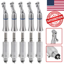 Dental Slow Low Speed Handpiece Contra Angle Latch Bur with Air Motor 4 Holes