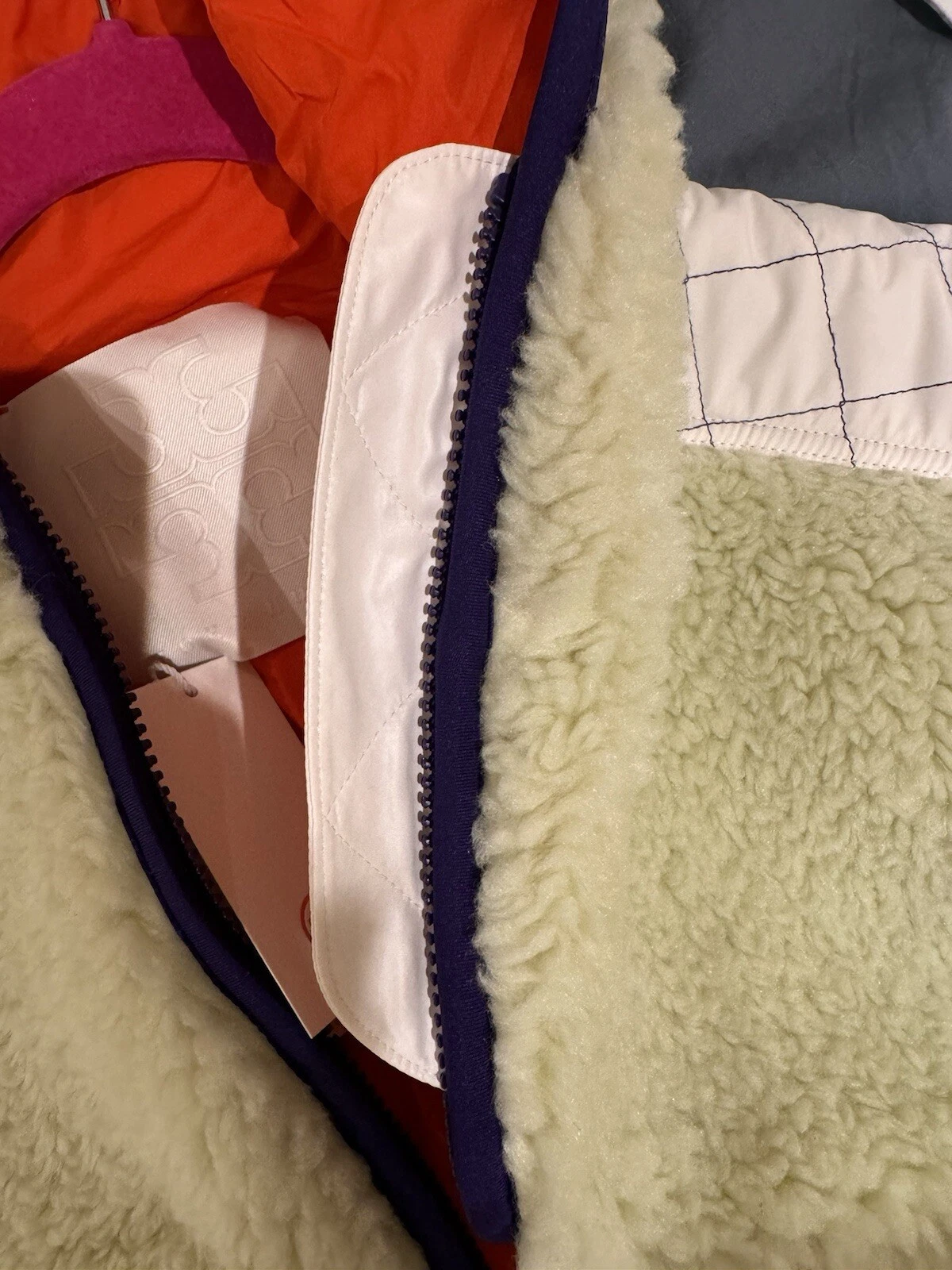 Tory Burch maglione oversize in pile con cappuccio taglia media