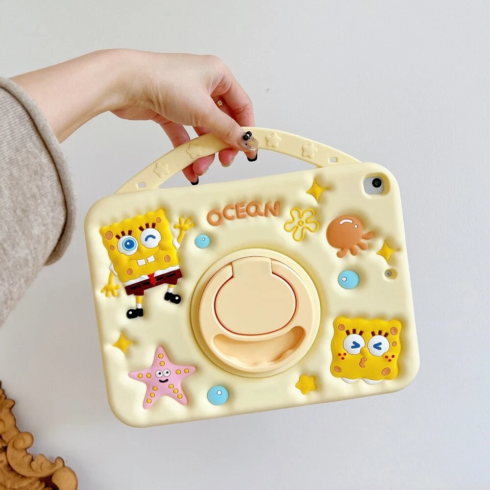 Kid Shockproof Handle Case Cover For iPad 10th 9 8 7 Air 1 2 3 4 11 Pro 11 2024 - Image 3 of 4