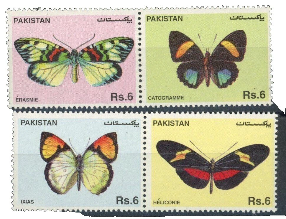 Mariposas Sellos paquistaní (1947-presente)