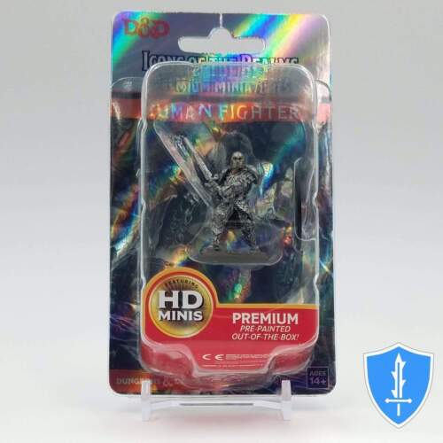 Human Male Fighter - Icons of the Realms Premium Figures W3 D&D Mini NIB - Picture 3 of 3