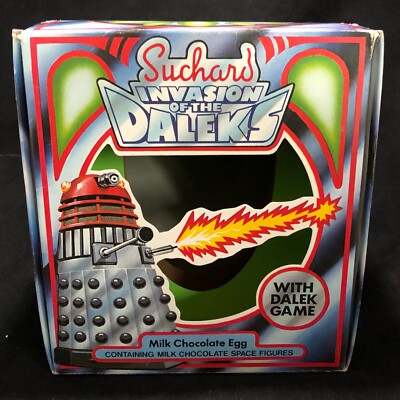 1983 DALEKS Suchard Easter Egg Box Doctor Who Konfekt Dalek BBC