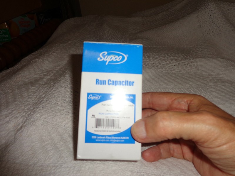 supco run capacitor MFD 60+10 volt 440/370 round new