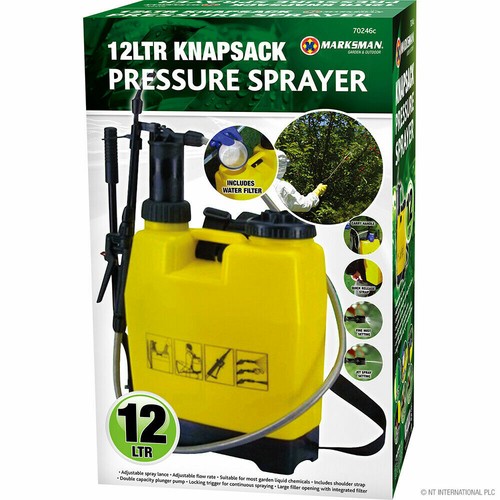 PRESSURE GARDEN KNAPSACK CHEMICAL SPRAYER WEED PEST KILLER BACKPACK 12L/16L/20L - Picture 11 of 11