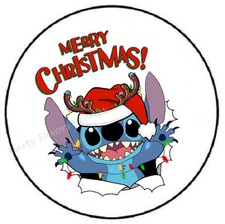 MERRY CHRISTMAS STITCH ENVELOPE SEALS LABELS STICKERS PARTY FAVORS