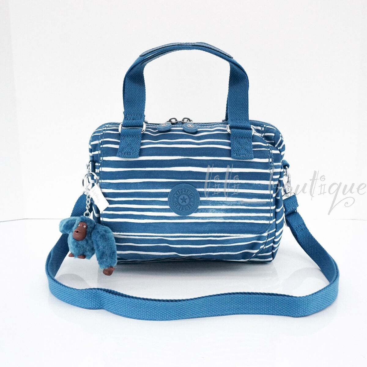 Kipling HB7205 Zeva Small Satchel Xbody Handbag Nylon Serene Kipling HB7205 Zeva Small Satchel Xbody Handbag Nylon Serene