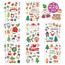 Christmas Theme Stickers, Merry Christmas Stickers Non-Repeating