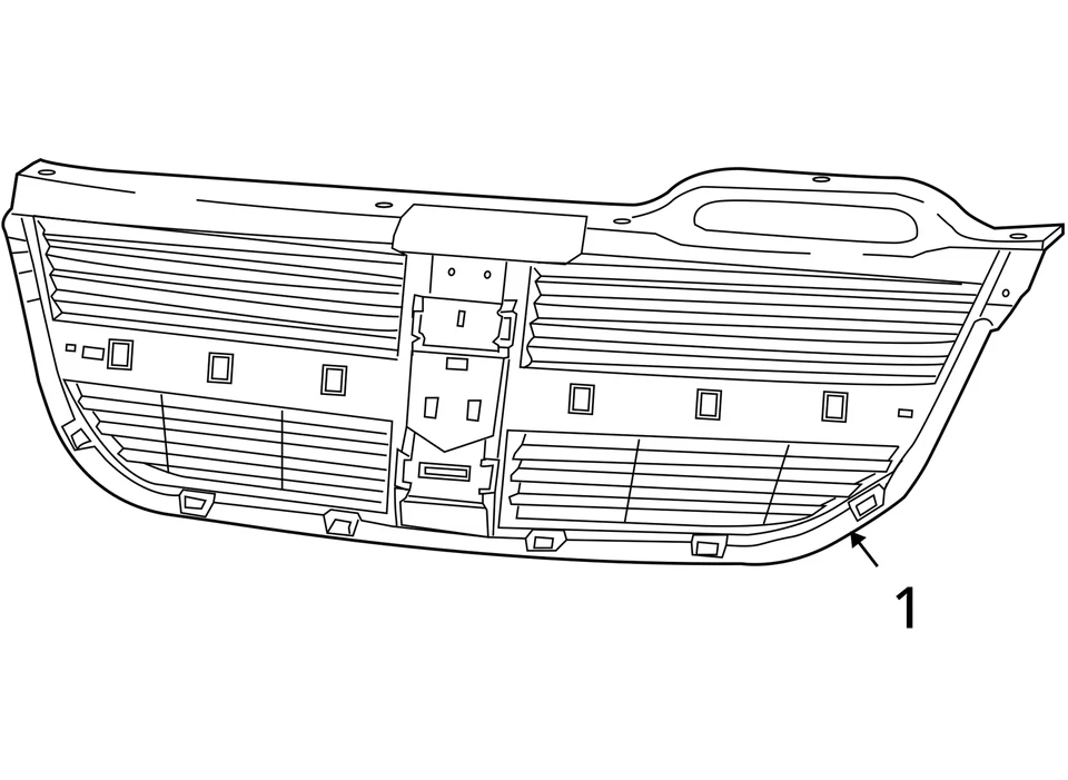 Решетка на передний бампер 2010 Dodge Journey F3F73 - Изображение 3 из 3