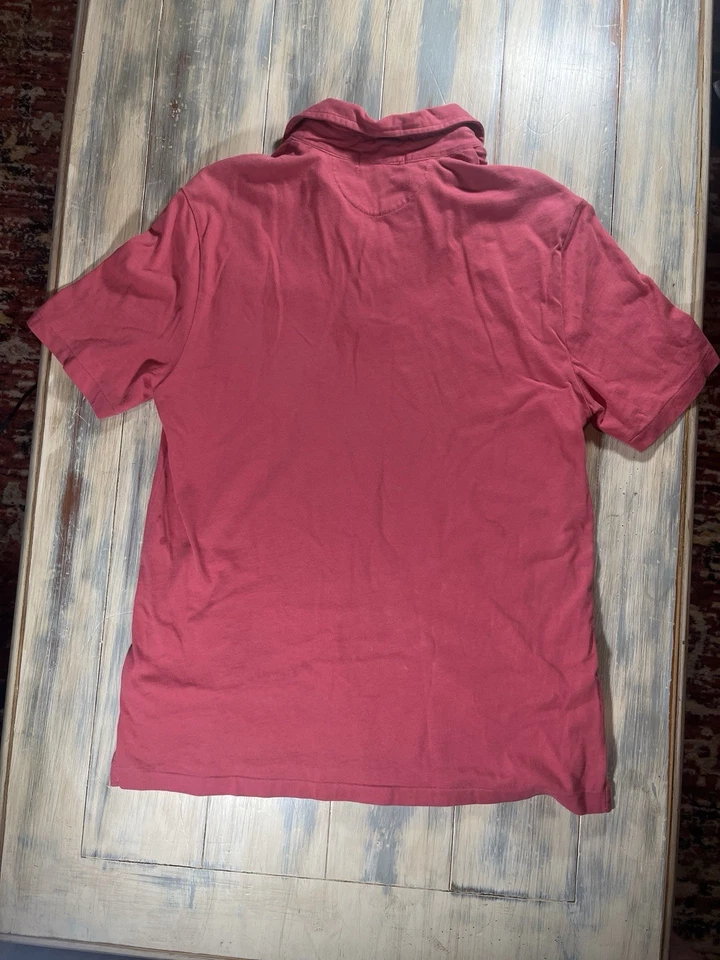 Polo Ralph Lauren Boys Shirt Size L (14-16) Red With Blue Logo Pullover - Image 2 of 4
