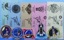 NASA Lot of 5 Flight Schedules + Stickers vtg  Space Shuttle ATLANTIS STS-30, 40