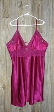 Frederick's of Hollywood Silky Feel Sleeveless Nightie Negligee Chemise Sz 2X