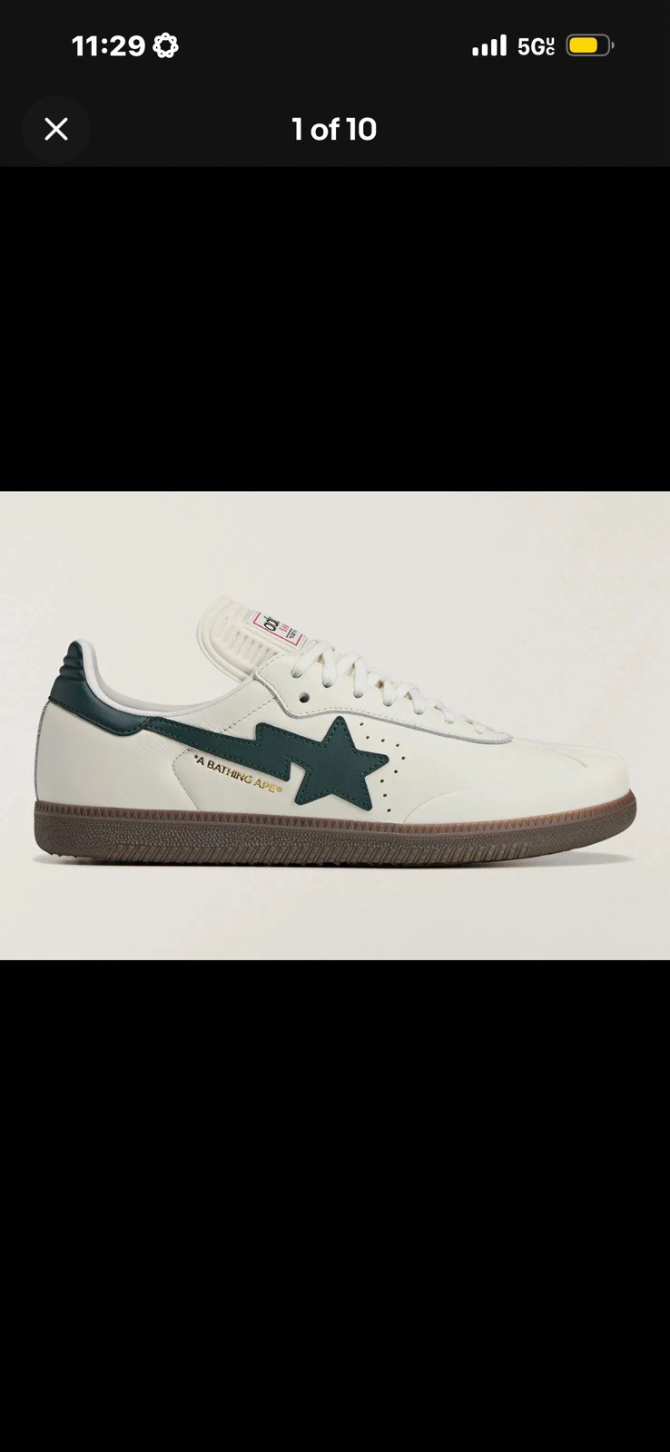 Size 13 - adidas Samba Bape World Cup Pack | White Shadow Green Gum | IN HAND thumbnail 2