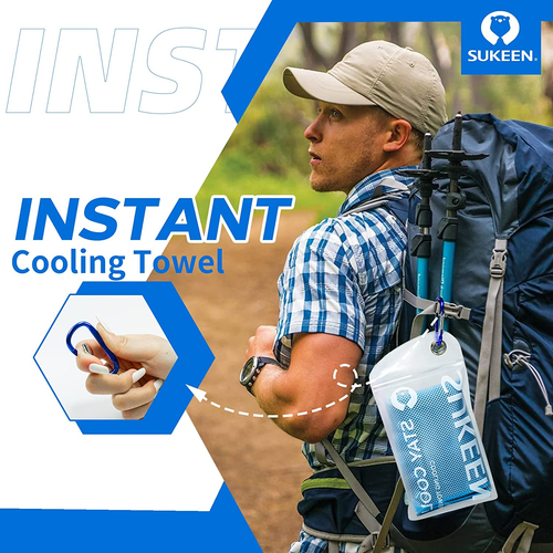 4 Pack Cooling Towels (40"X12"), Cooling Neck Wraps, Ice Towel, Soft Breathable  - Picture 9 of 12