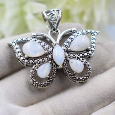 Moonstone Gemstone Handmade 925 Sterling Silver Jewelry Pendant Size-2"
