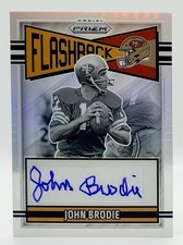 2025 Prizm Flashback Silver John Brodie Auto 136/149 San Francisco 49ers