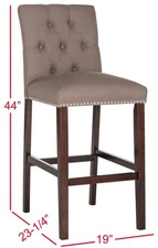 Safavieh NORAH BARSTOOL, Reduced Price 2172761534 FOX6210B