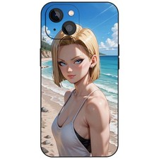 MeowSensei Dragon Ball Android 18 Beach Phone Case for iphone new in stock