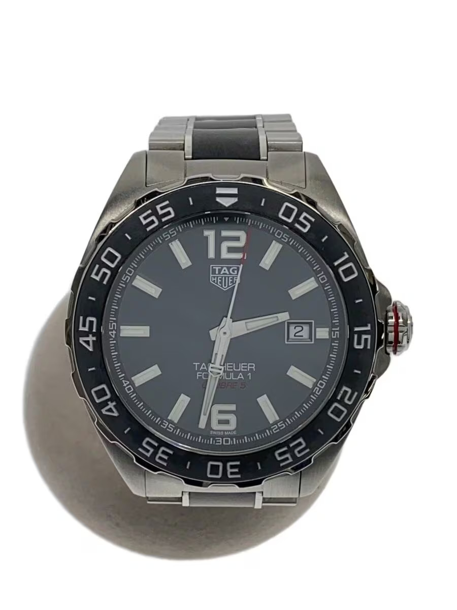 TAGHeuer Formula 1 Caliber 5 AT SS CE 43mm Stainless BLK SS November 2 2025 dail