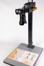 LPL PRO 7700 HD Copy Stand + QR Camera Mount. 100cm Column. 60x45cm Base.  EXC