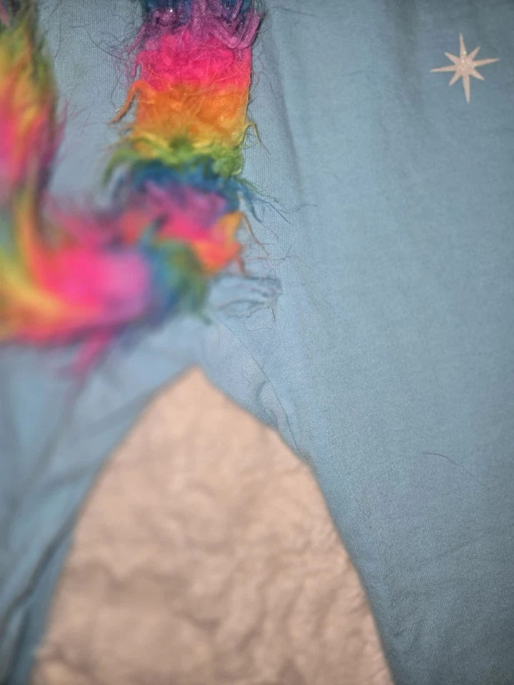 Tipsy Elves One Piece Unicorn Costume Rainbow Women's Size Small Sweatshirt  - Image 4 of 4