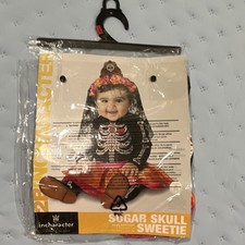 InCharacter Sugar Skull Sweetie Day of the Dead Infant Costume 0-6 Months