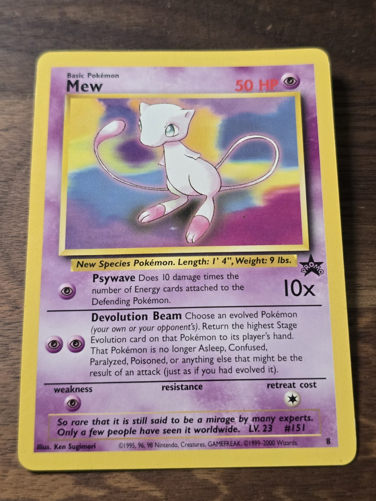 Mew 1999 Pokemon Wizards Black Star Promos #8