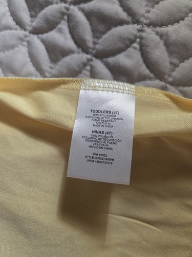 Lot Of 2 Girl's Clothes Disney Princess Yellow Nightgown And Denim Pinnk Vest 4t - Picture 7 of 9