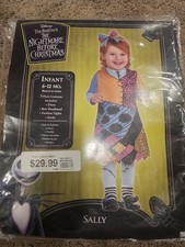 Disney Sally Nightmare Before Christmas Infant Costume Cosplay Dress up 6 to 12