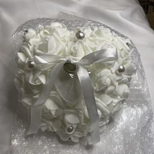 Wedding Pillow, Eemoon Flor Girl Basket White Wedding Pillow Romantic Lace We...