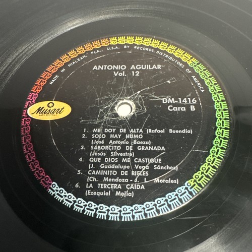 Antonio Aguilar - Vol. 12 [1969] Vinyl LP Rancheras Mariachi Corrido - Bild 3 von 13