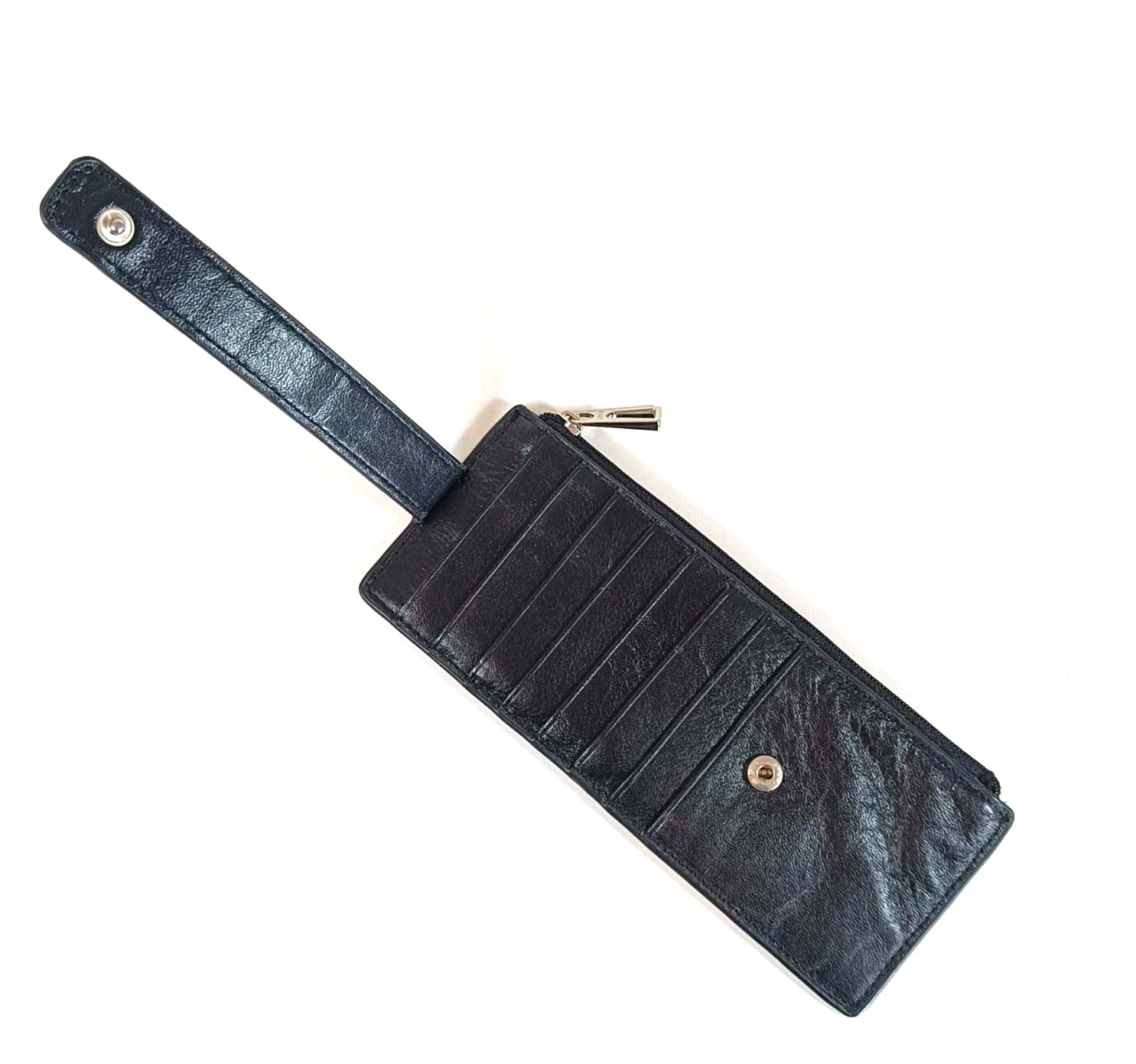Lodis Wallet Black Leather 'Julia' 8 Card Stacker with RFID Protection image 6