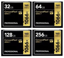 New 32/64/128/256GB 1066X Compact Flash CF Memory Card UDMA7 For Camera