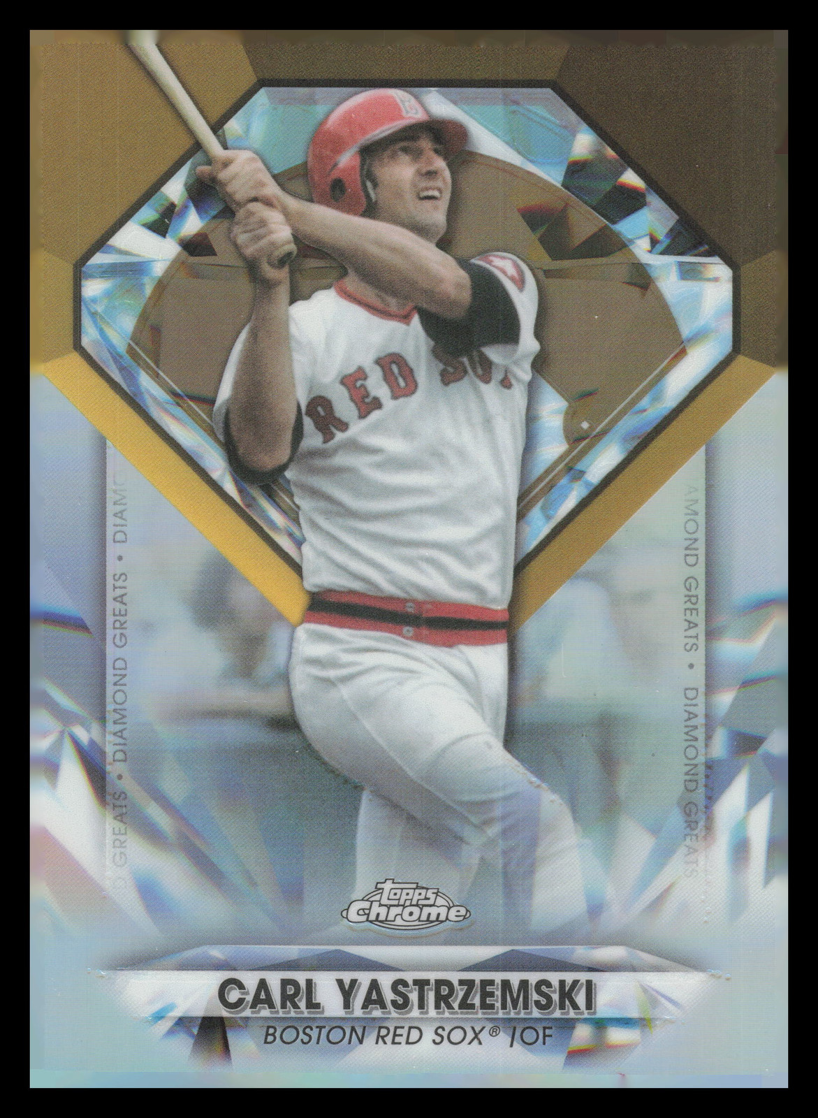2022 Topps Chrome Update Diamond Greats Die Cuts #DGC7 Carl Yastrzemski