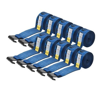 Mytee Products Winch Straps 4 x 30 Blue Heavy Duty 5400 lbs 10 Pack
