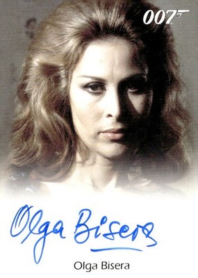2010 James Bond Heroes and Villains Olga Bisera Autograph