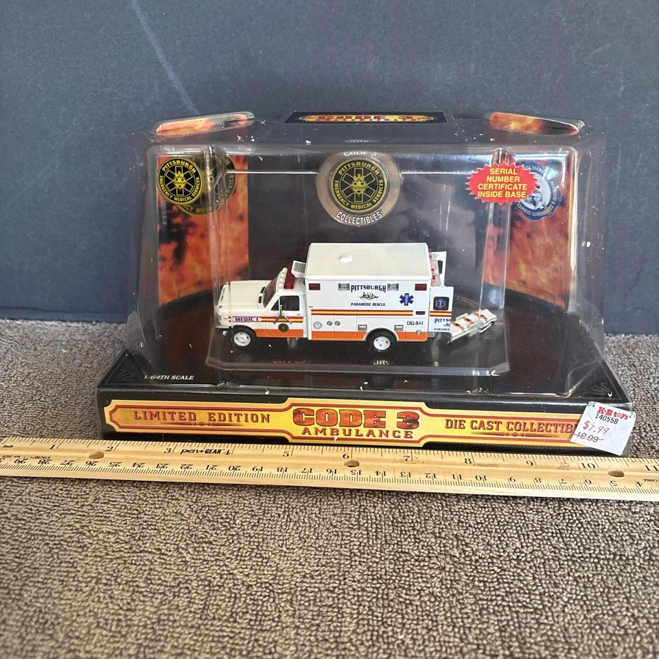 Code 3 Pittsburgh EMS Ford F-350 Ambulance Medic 1 #12104 - Image 2 of 4