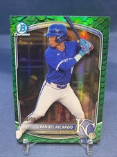 2025 Bowman Draft #BDC-31 Yandel Ricardo  Green Reptilian Refractor /99 *Bookend