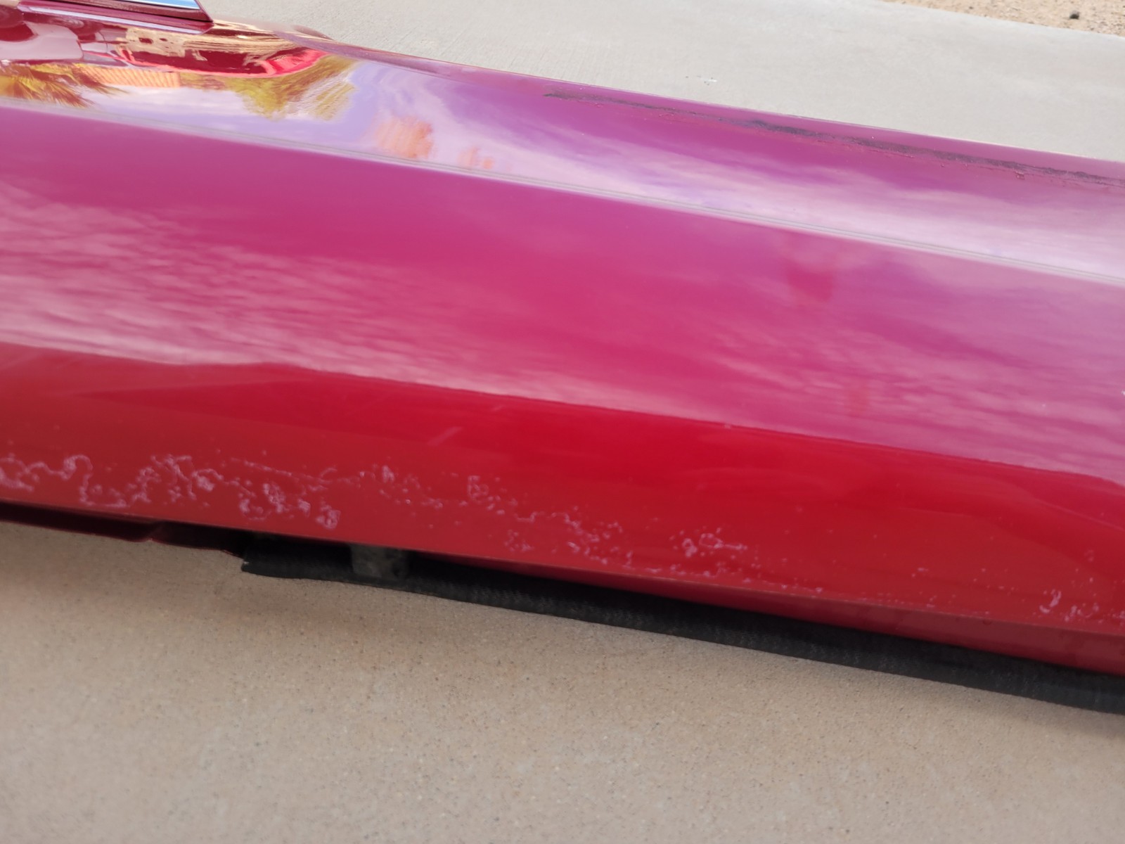 1989–1991 Chrysler TC By Maserati Front Left Driver Fender Assembly OEM Red Used