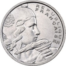 [#1309605] France, 100 Francs, Cochet, 1955, Beaumont-Le-Roger, Copper-nickel, M