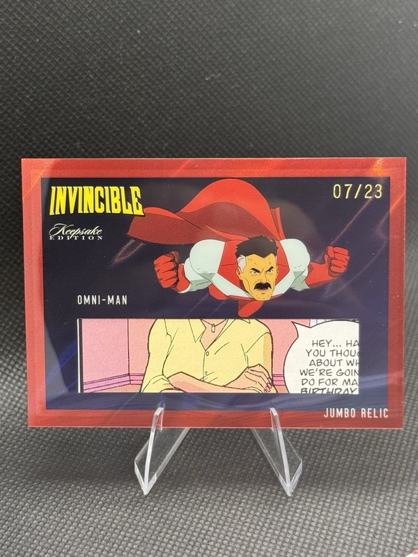 VERY RARE Jumbo Relic Red Lava /23 Omni-Man  Invincible Keepsake Edition 
