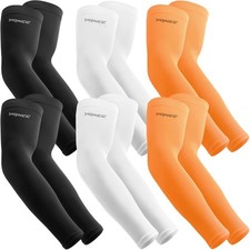 6 Pairs Arm Sleeves, UV Sun Protection UPF 50 Cooling Sleeves,Sports Compression
